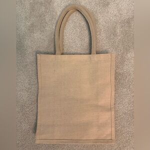 Sturdy Tan Canvas Tote Bag